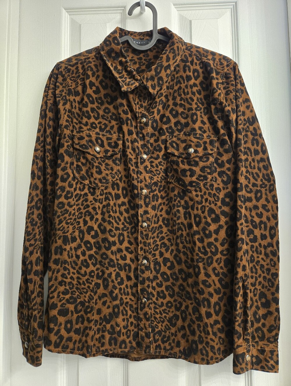 Sanctuary Leopard Print Button-Up Shirt - Brown & Black